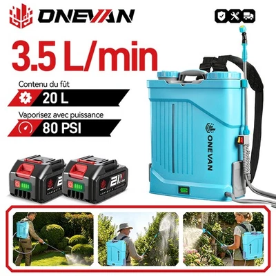Pulverisateur Electrique 20L Pulverisateur de Jardin avec 5 Vitesses et Indicat - Photo 1/4