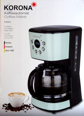 Korona 10665 mint  Retro Kaffeeautomat/maschine 1,5l LCD Display Timer Vintage