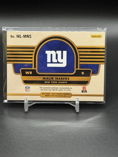 2024 Panini Gold Standard - Mother Lode Malik Nabers #ML-MNS /299 (MEM, RC) - Picture 2 of 2