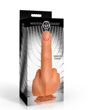 XR Brands Master Series the Realistic Finger Silicone Dildo, New