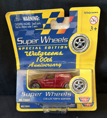Super Wheels Special Edition Walgreens 100th Anniversary Red Chrysler PT Cruiser