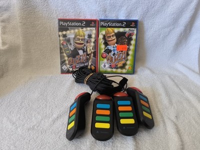 PS2 PlayStation Buzz Das Sport Quiz , Film Quiz mit Buzzer Topzustand 