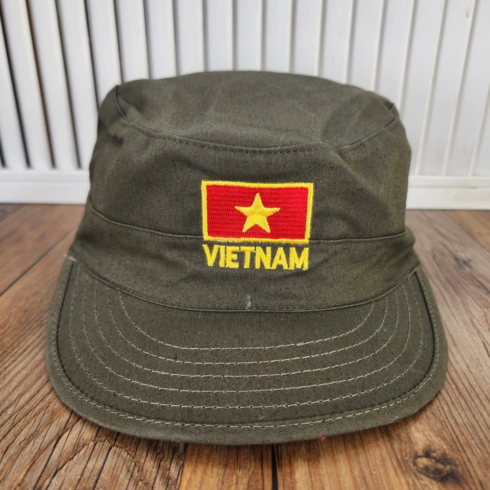 VTG Propper BDU Patrol Cap Vietnam Flag Patch Olive Green Military Cadet XXXL - Image 2 of 4