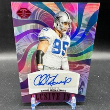 Chad Hennings Auto Elusive Ink Red /99 2023 Panini Illusions #EI-CHE Cowboys