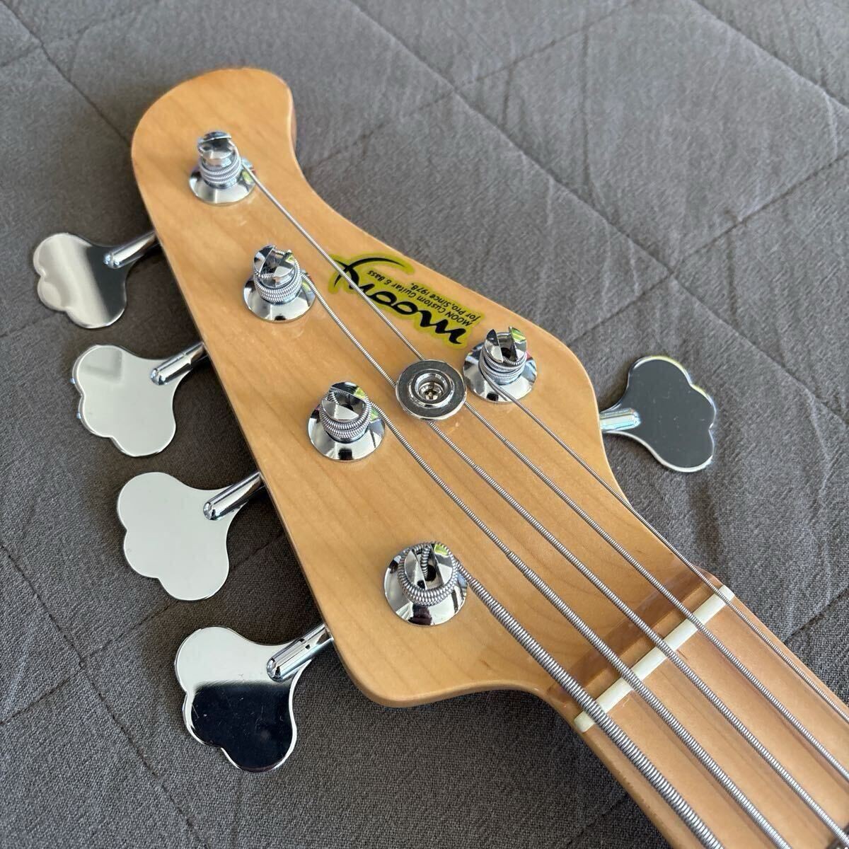 Electric Bass Guitar Moon JJ-5 Natural with Hard Case | eBay