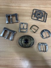 Lot Of Eight 8 Vintage Belt Buckles