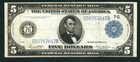 $5 1914 Federal Reserve Note ** DAILY CURRENCY AUCTIONS — photo 2