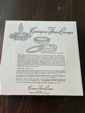 Vintage Plastic Centerpiece Flower Arranger Floral Frog In Original Box