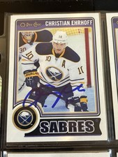 Signed 2014/15 OPC O-PEE-CHEE Auto Card Wow! Christian Ehrhoff Sabres