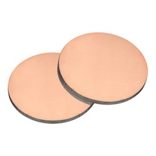 2Set Pure Copper Sheet 2" x 0.1" 10 Gauge T2 Copper Metal Round Plate