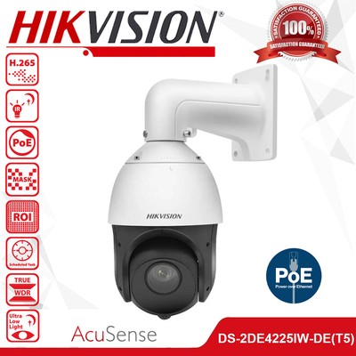 Hikvision DS-2DE4225IW-DE(T5) 25X Zoom PTZ 2MP Security IP Camera Darkfighter IR