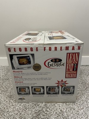 Rôtissoire Compacte George Foreman Baby George GR59A – 950W, Blanc, Occasion