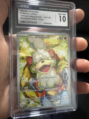 Hisuian Growlithe graded CGC 10 for sale on eBay