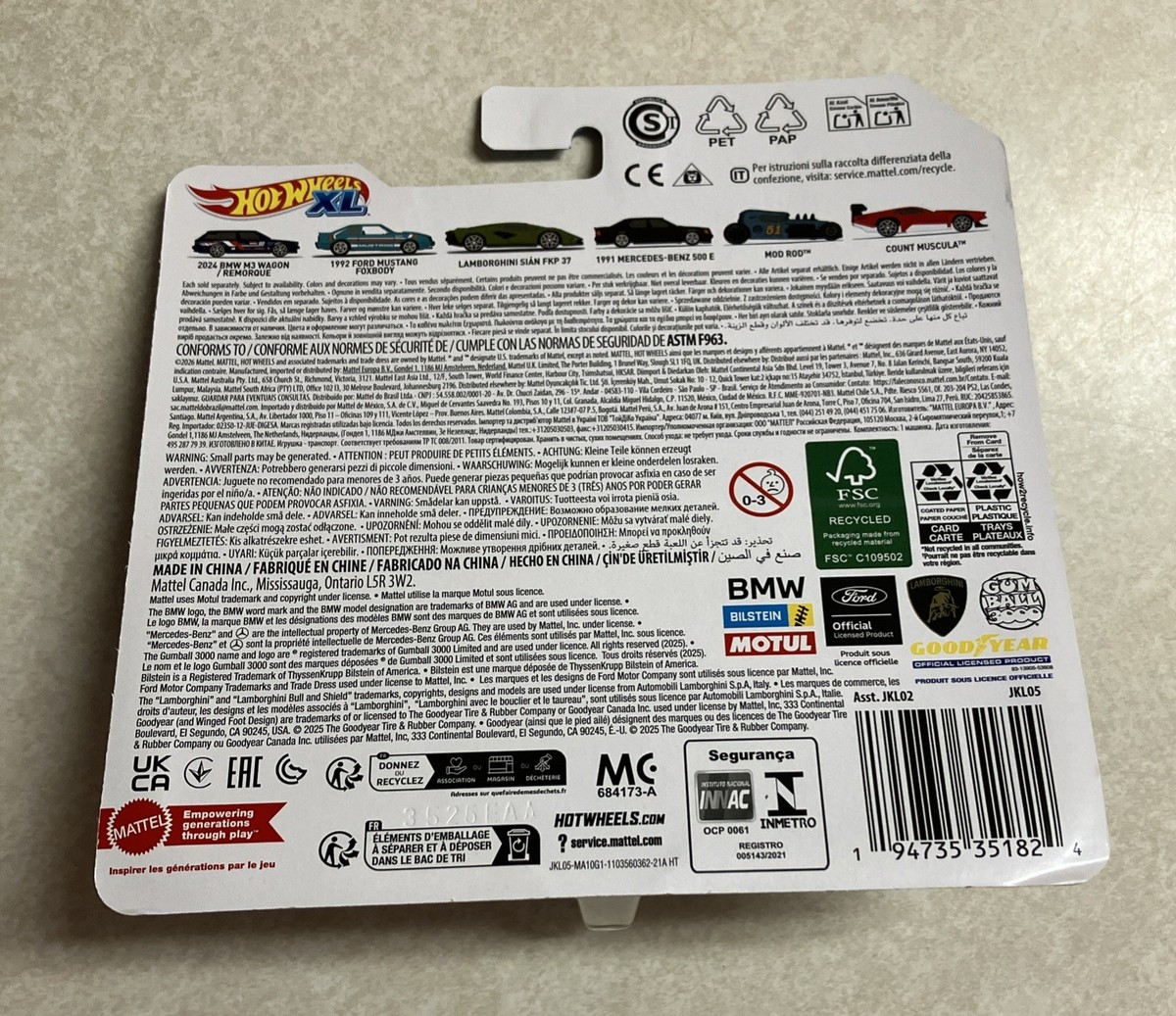 🔥2026 HOT WHEELS XL SERIES GREEN 1992 FORD MUSTANG FOXBODY 1:43