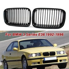 2pcs Grill Frontgrill Einzellinien Kühlergrill Für BMW 3er E36 92-96