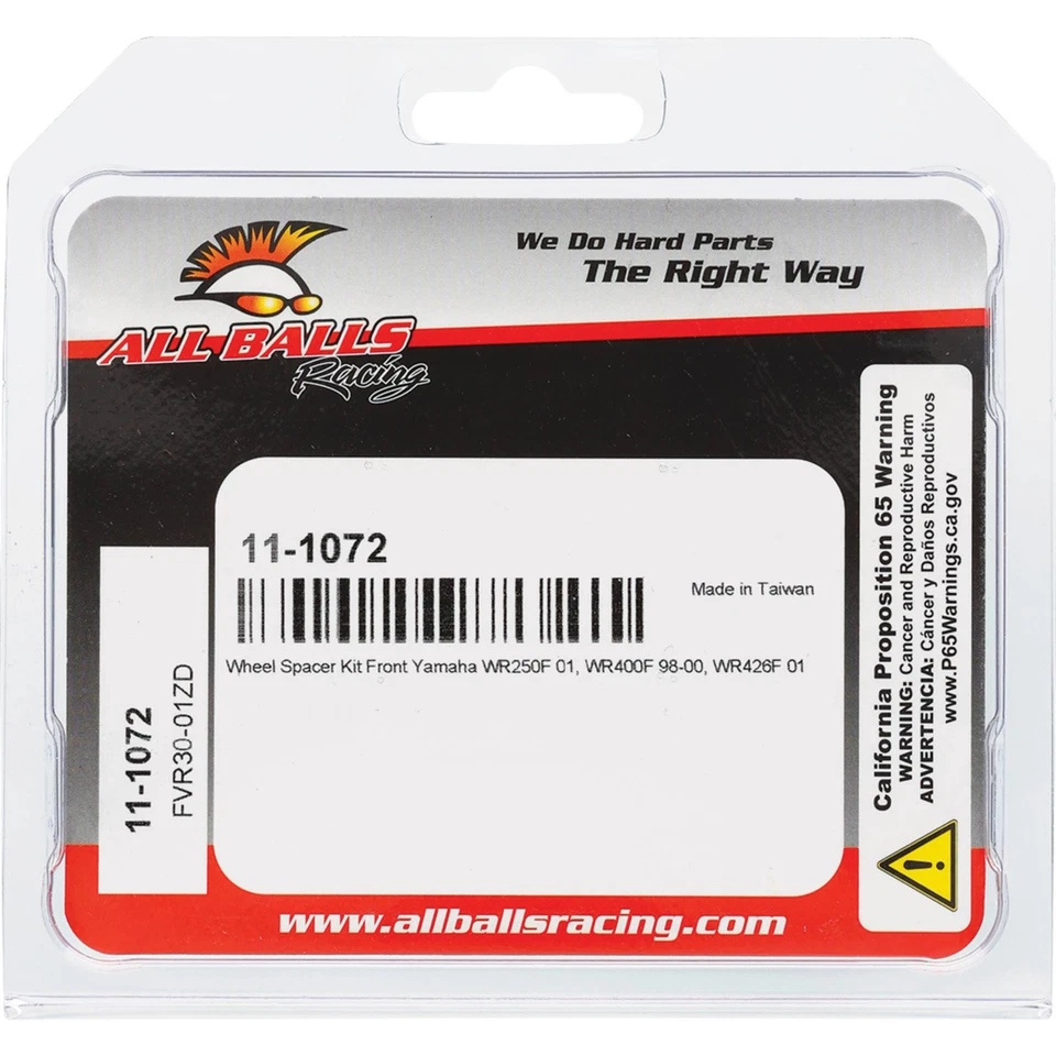 New All Balls Front Wheel Spacer Kit 11-1072 for Yamaha WR250F 01 Foto 4 de 4