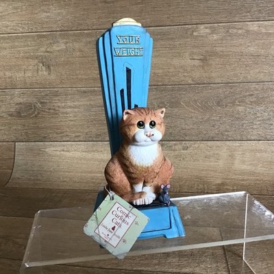 BORDER FINE ARTS COMIC & CURIOUS CATS Linda Jane SPEAK YOUR WEIGHT Cat & Mouse