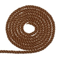 Geflochtene Kordel FüR Trim, 5Mm, Braun, 11 Yard