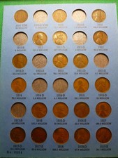 1909-1940 Lincoln Penny Set 21 Coin Set Page 1 On Whitmancard Jy26-0918