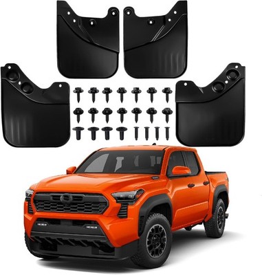4 Pack Truck Mud Flaps for Toyota Tacoma 2024-2026 Front & Rear Splash Guards