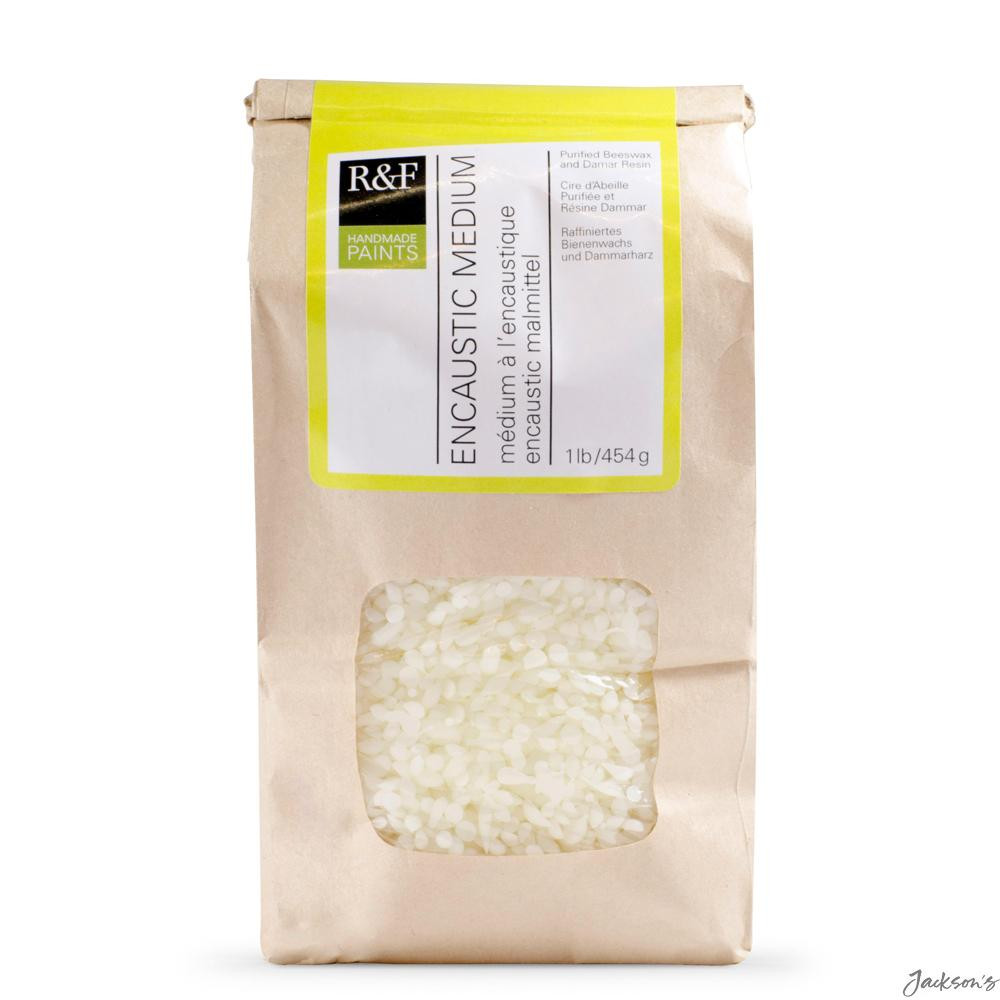 R&F Encaustic Painting Medium USP Beeswax Damar Resin 1lb Wax Colour Extender