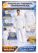   MENS BODY WARMER THERMAL BASE LAYER SUIT FULL SLEEVES SLEEPING NIGHTWEAR COMFY