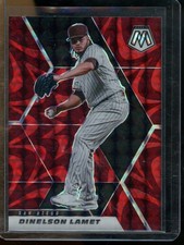 2021 Panini Mosaic Dinelson Lamet Reactive Red San Diego Padres #89