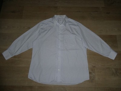 WALBUSCH EXTRAGLATT Hemd BÜGELFREI Langarm Weiß Kariert Gr.44 **TOP** A0