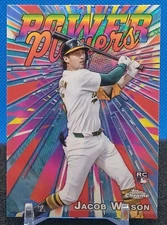 Jacob Wilson RC 2025 Topps Chrome #PP-22 Power Players A's Athletics Rookie 