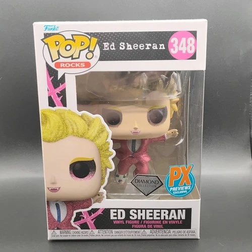 Funko Pop! Rocks: Ed Sheeran (PX Exclusive) Dimond Collection Vinyl Figure NEW