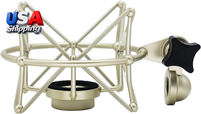 Microphone Shockmount Metal Silver for Neumann TLM 103/M147 Adjustable