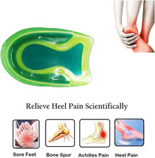 Kids Heel Cups for Heel Pain Sport Shock Absorbing Lightweight Gel Heel Inserts