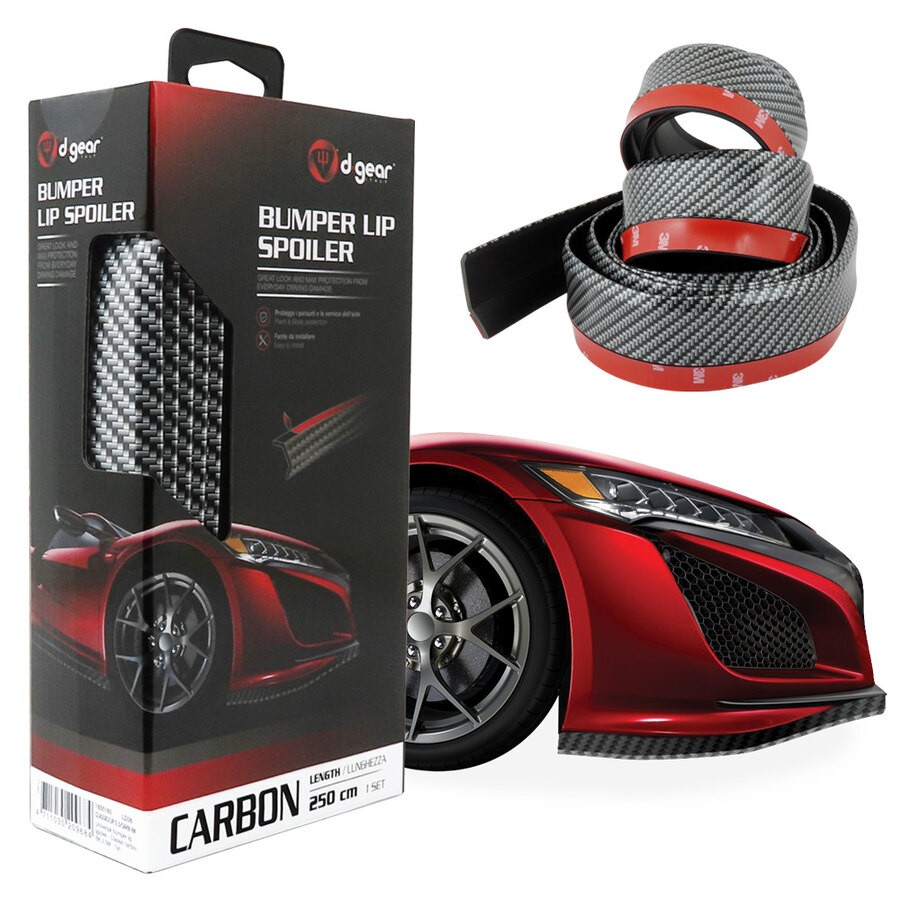 Spoiler Salva Paraurti D-GEAR Adesivo Universale Nero - 250cm