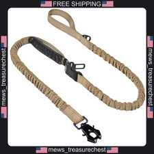 Heavy Duty Dog Leash for Large Dogs 4.6-7FT Bungee Shock Absorption Nylon