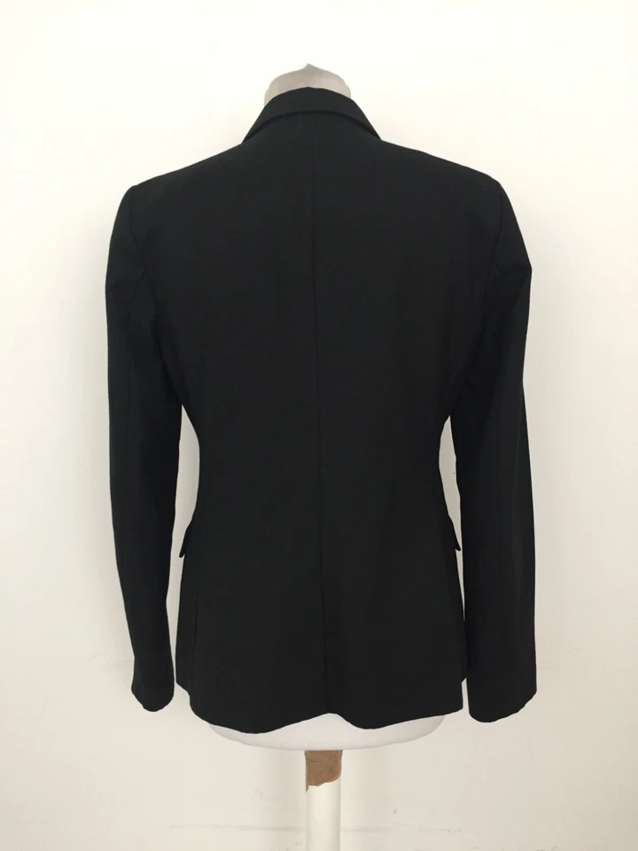 Blazer para mujer Twist & Tango talla UK10 negro completo cierre único cuello en V usado Foto 3 de 4