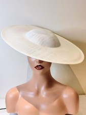 Elegant Plain white Hatinator Fascinator  Base With Alice band  For Formal Event