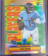 Topps Chrome 2025 Power Players Refractor #PP-8 Cam Ward RC Titans NFL