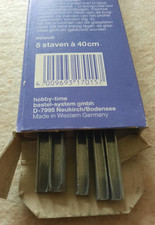 Rand Blei U-Profil - 5 Stangen a. 40 cm, für 3,5 bis 4,0 mm Glas.