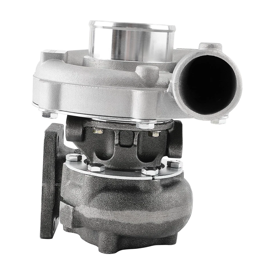 T3/T4 T04E Universal Turbo Turbocharger Kit + Intercooler+BOV+Wastegate Oil Line - Imagem 4 de 4