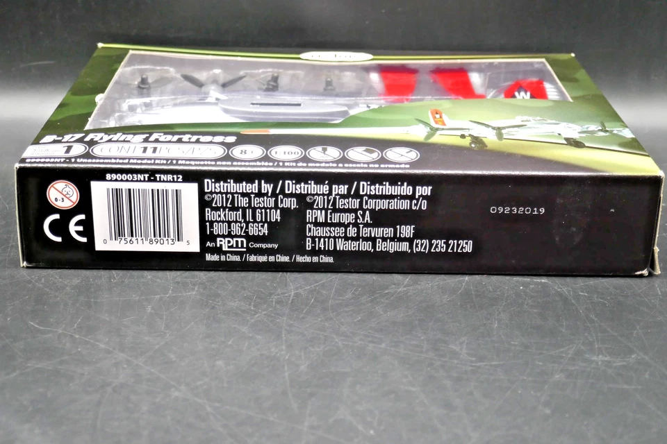 1:100 Testors B-17 Flying Fortress Airplane Model Kit - Image 2 of 4