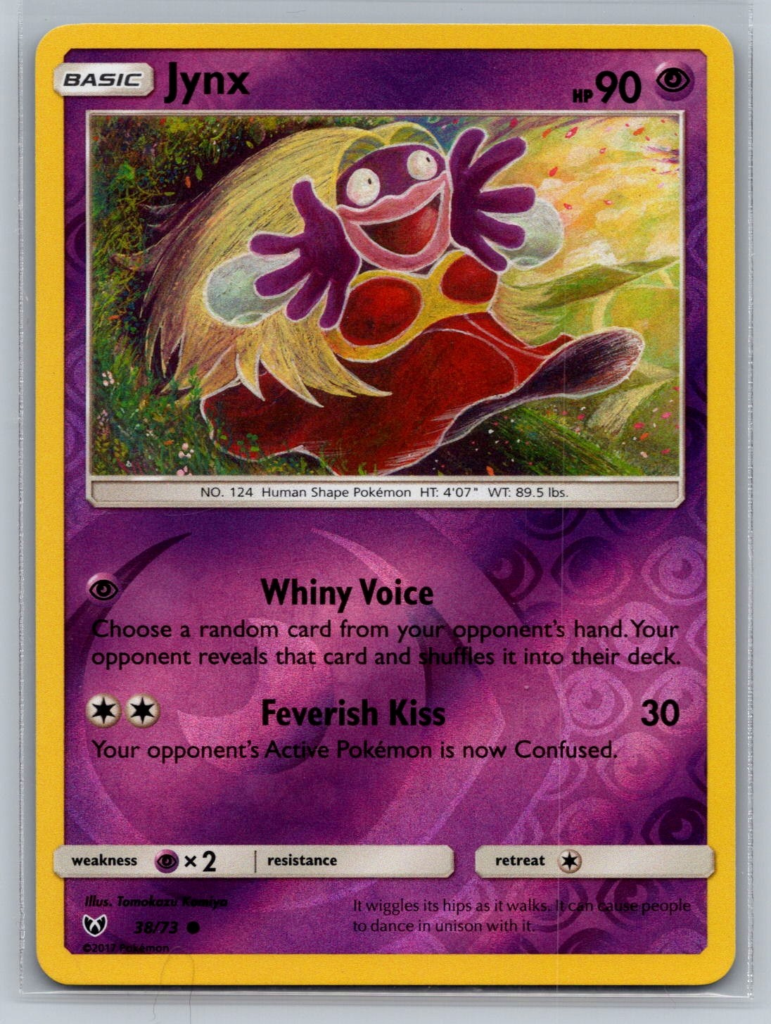 Pokemon Jynx Common Shining Legends 38/73 NM