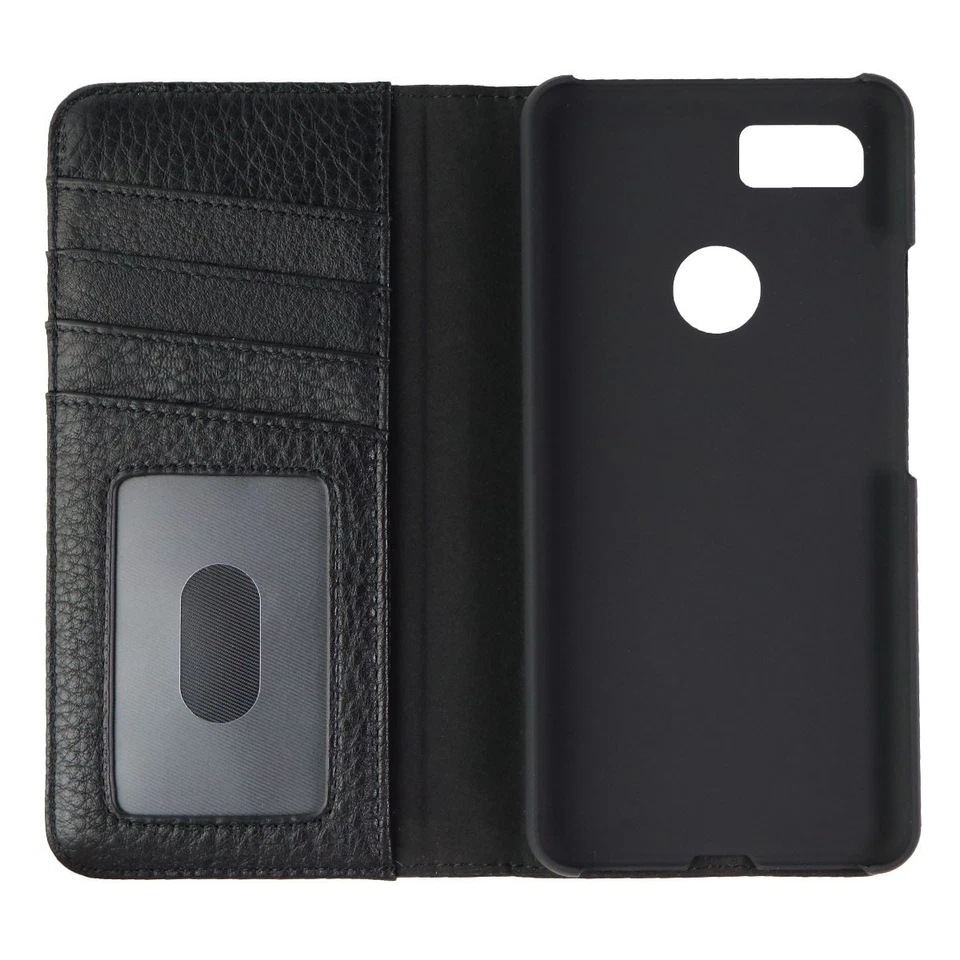 Case-Mate Wallet Folio In Vera Pelle Per Google Pixel 3 XL - Nero - Immagine 2 di 3