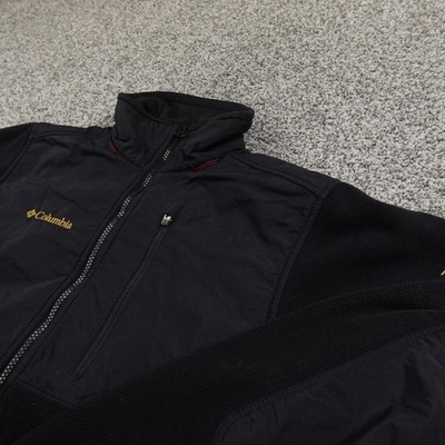 VTG Columbia Jacket Mens S Black Titanium Interchange Full Zip Fleece Outdoors