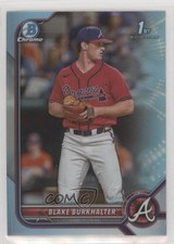 2022 Bowman Draft Chrome Sky Blue Refractor Blake Burkhalter #BDC-10 0b3
