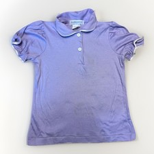 Oshkosh B'Gosh Vintage Short Sleeve Collared Shirt Size 6 Paper Tag Lavender