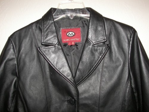 Marc Mattis Black Leather Jacket 