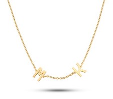 Personalised Silver Initial Necklace for Her - Customised Gift