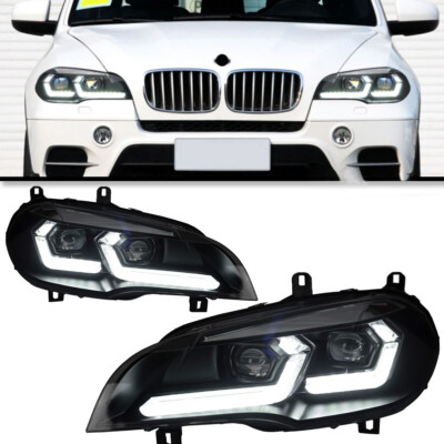 für BMW X5 E70 2007-2013 Scheinwerfer Upgrade LED DRL Laser Projektor Head Lamp