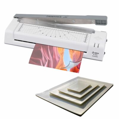 OLYMPIA A350 Combo 4 in 1 Laminiergerät DINA3  100 Laminierfolien Hebelschneider