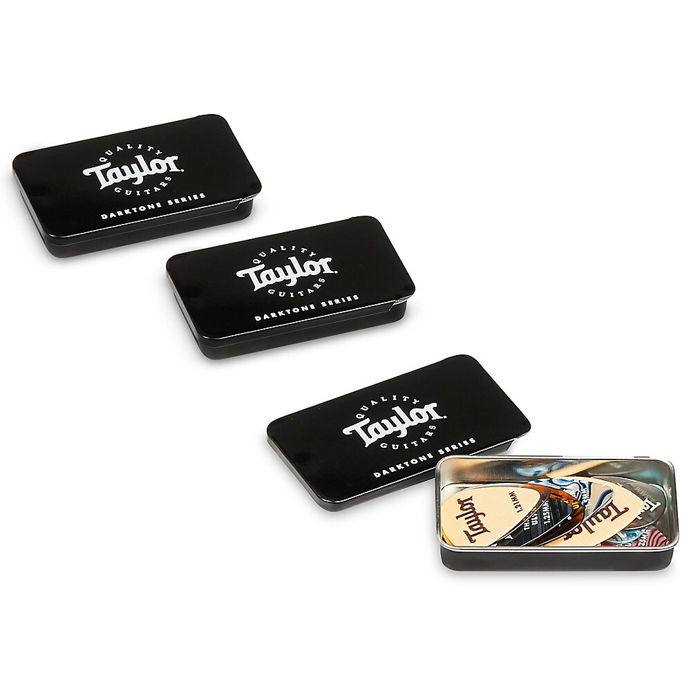 Медиатор для гитары Taylor DarkTone Series 3-Pack Tin Black